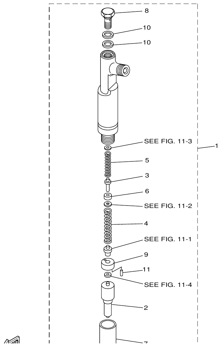 Yamaha ME422STIP2 (N601)STIP1(N611) FUEL INJECTION NOZZLE parts diagram